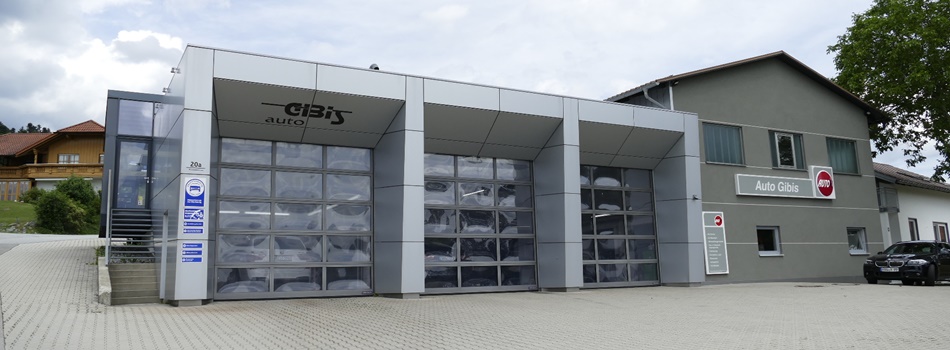 Außenansicht der Auto Gibis Werkstatt